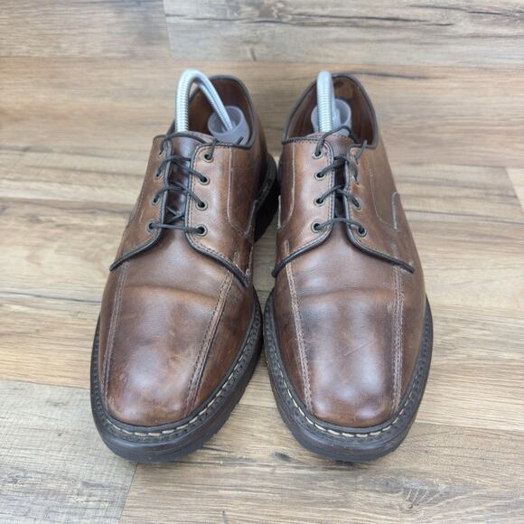 Allen Edmonds Brown Baseball Glove Oil Tanned Leather Mapleton 9D Made in USA - Picture 6 of 8